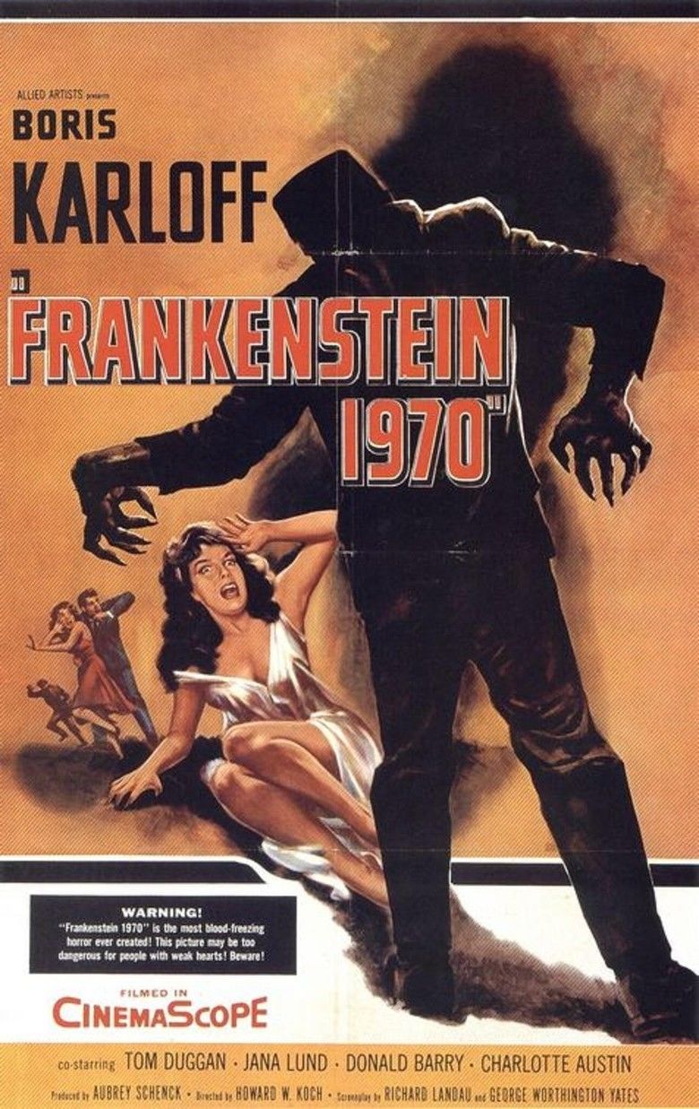 Frankenstein 1970 movie poster