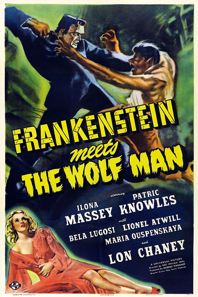 Frankenstein Meets the Wolf Man movie poster