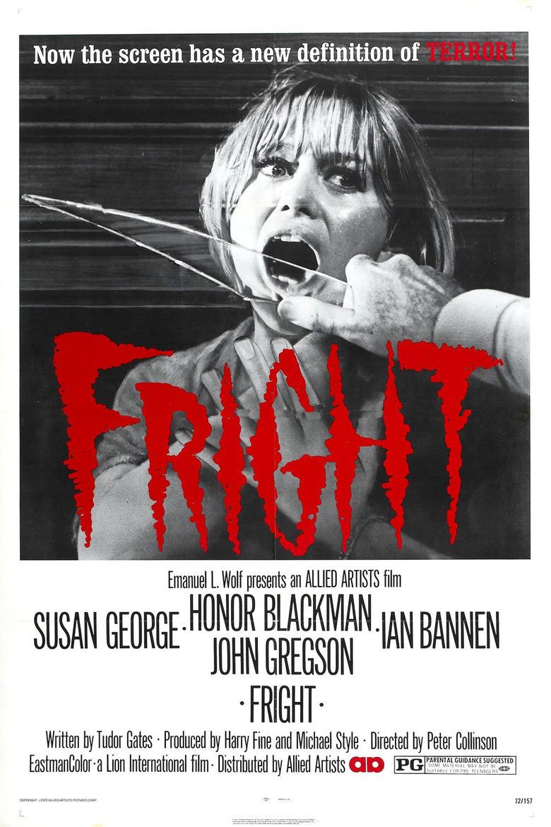 Fright (film) movie poster