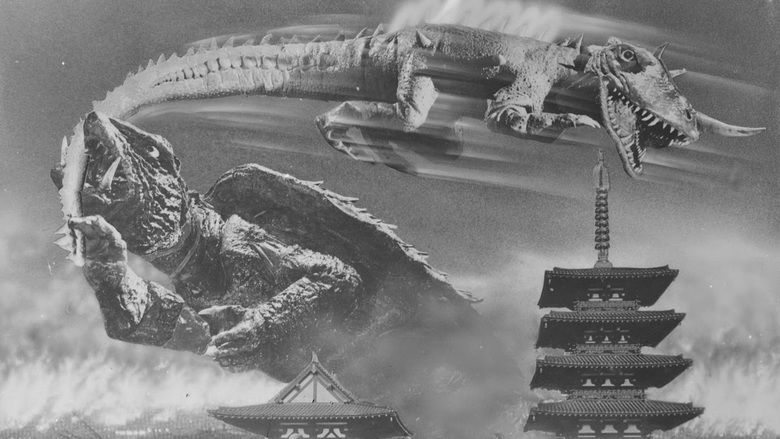 Gamera vs Barugon movie scenes