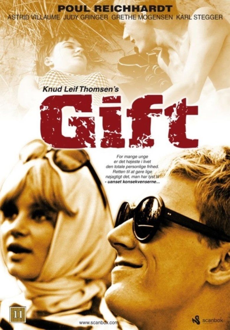 Gift (1966 film) movie poster starring Søren Strømberg and Sisse Reingaard