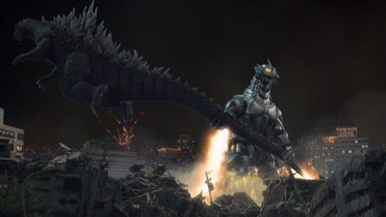 Godzilla Against Mechagodzilla movie scenes