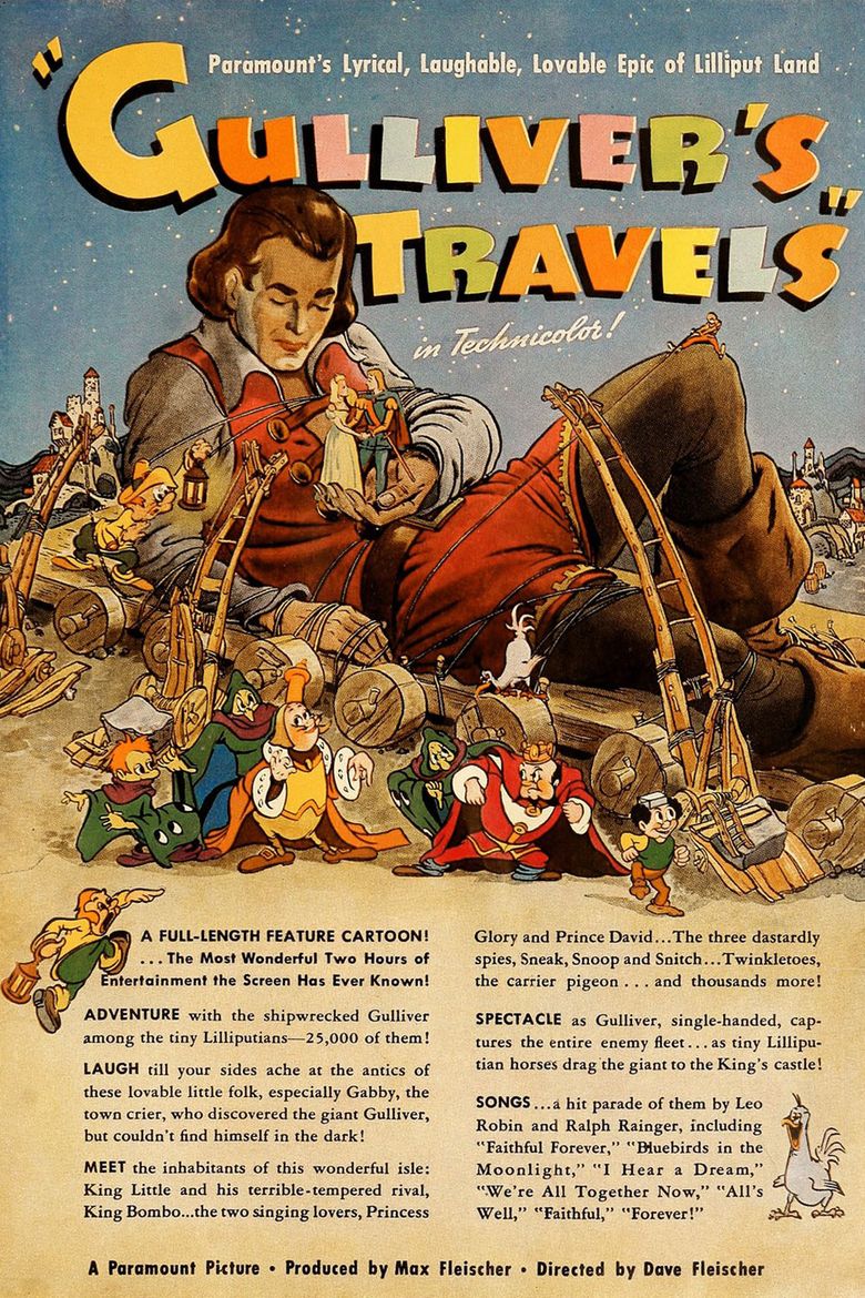 Gullivers Travels (1939 film) movie poster