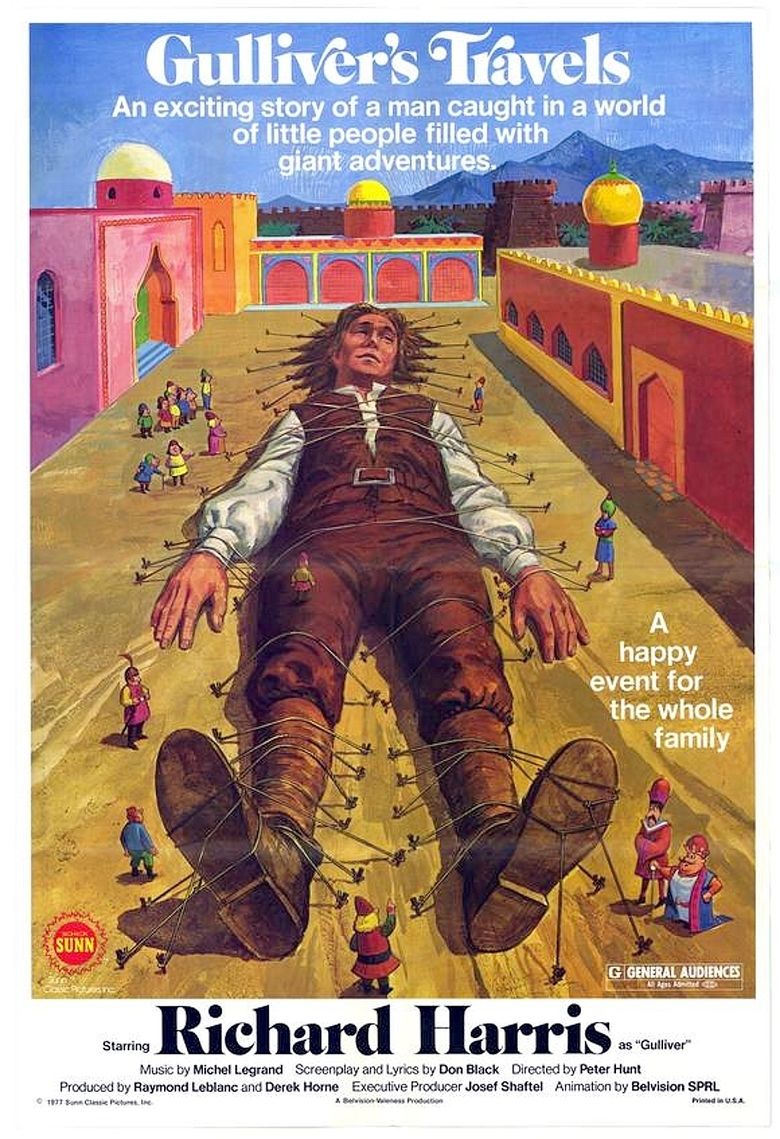 Gullivers Travels (1977 film) movie poster