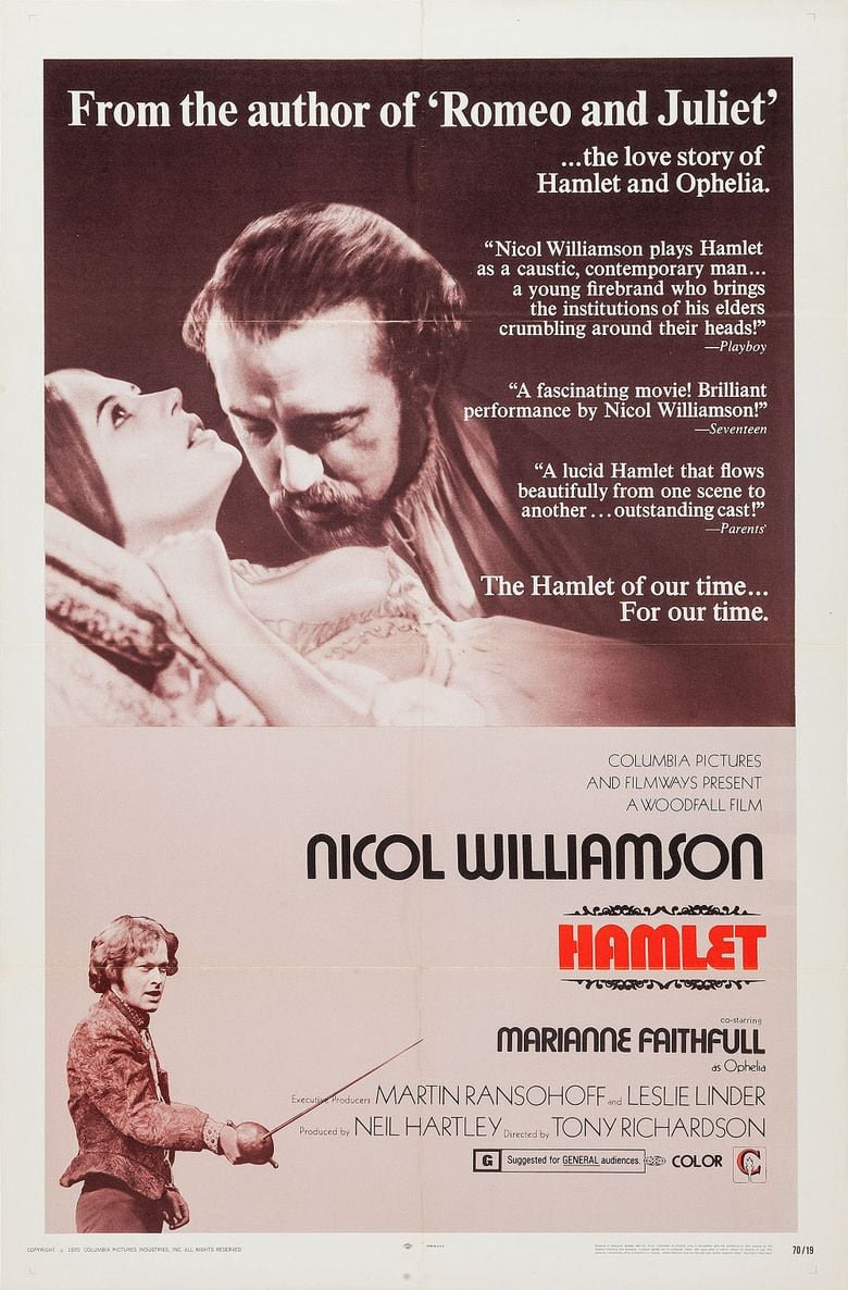 Hamlet (1969 film) movie poster