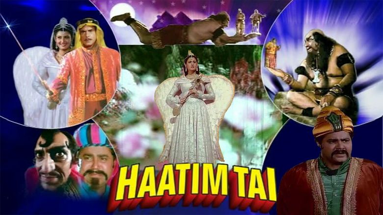 Poster of Hatim Tai, a 1990 Bollywood fantasy film.