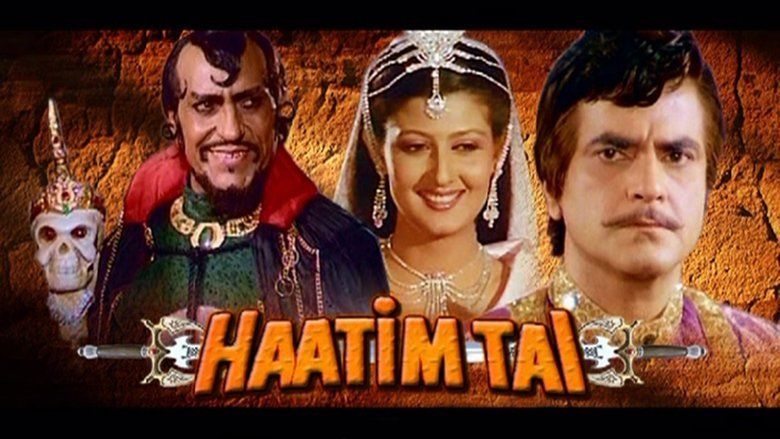 Poster of Hatim Tai, a 1990 Bollywood fantasy film directed by Babubhai Mistri.