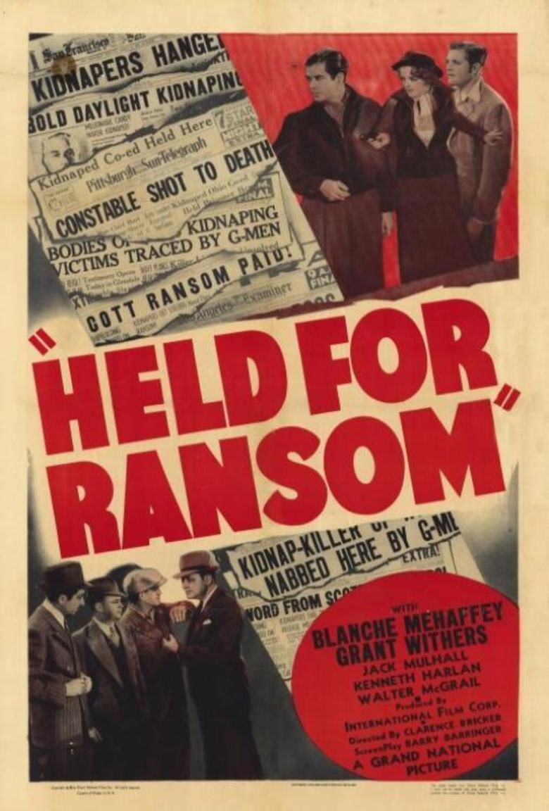 Held for Ransom (1938 film) movie poster