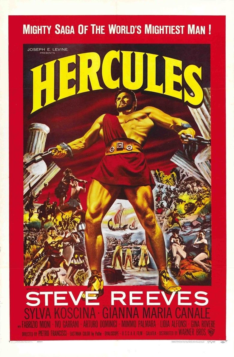 Hercules (1958 film) movie poster