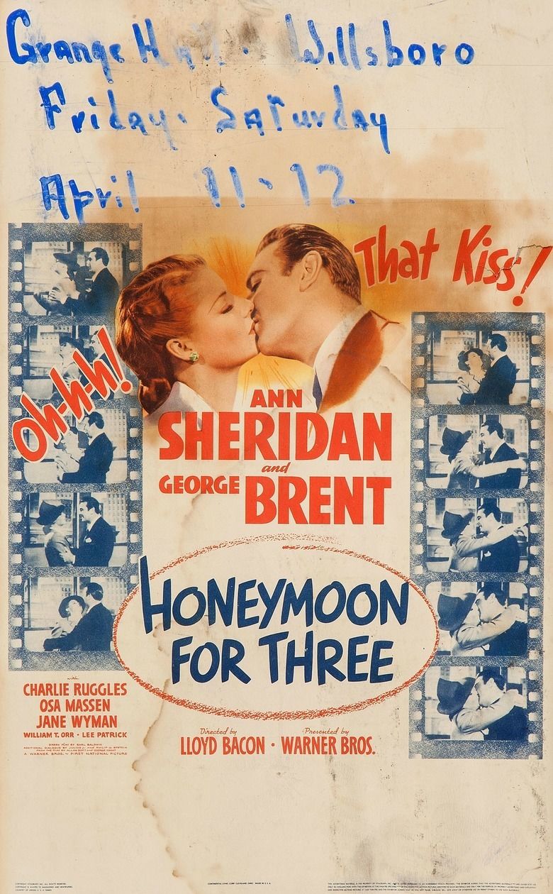 Honeymoon for Three (1941 film) movie poster