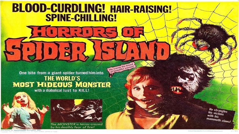 Horrors of Spider Island movie scenes