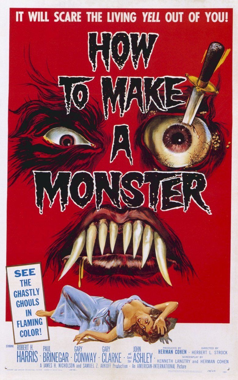 How to Make a Monster (1958 film) movie poster
