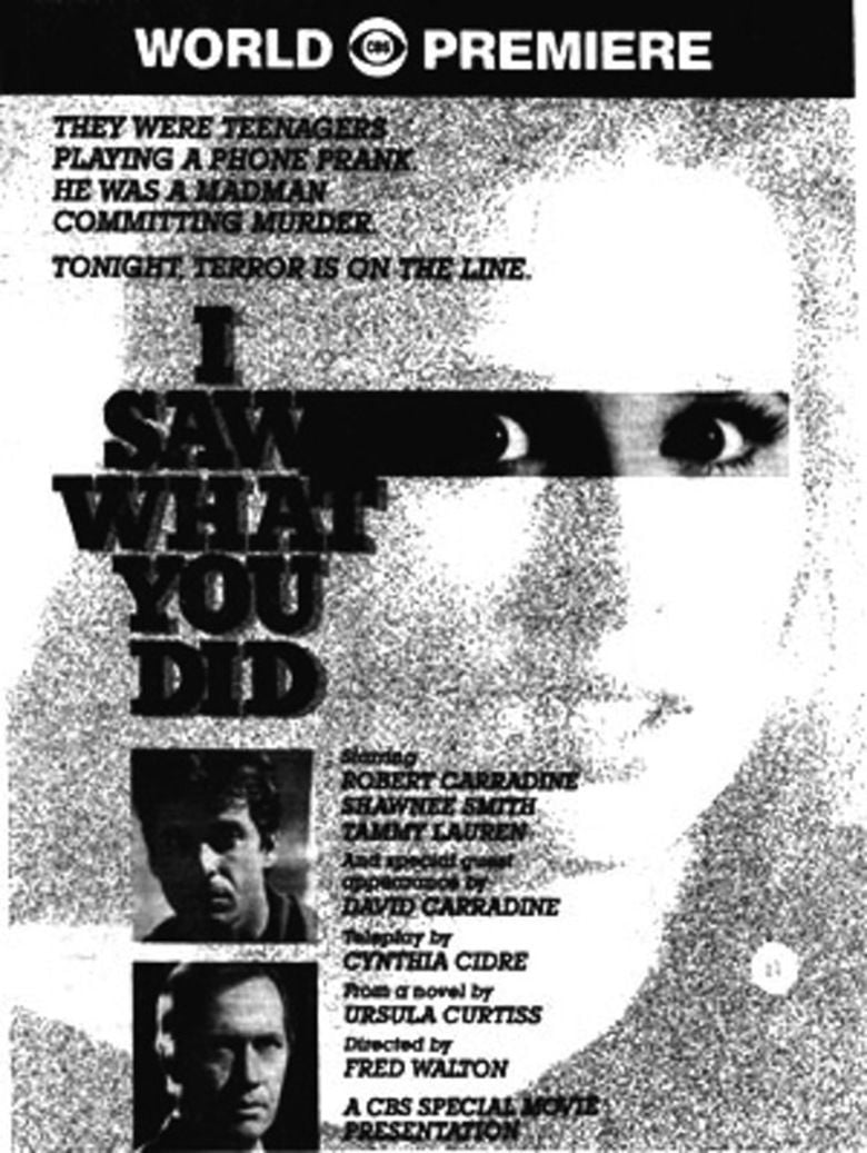 I Saw What You Did (1988 film) movie poster