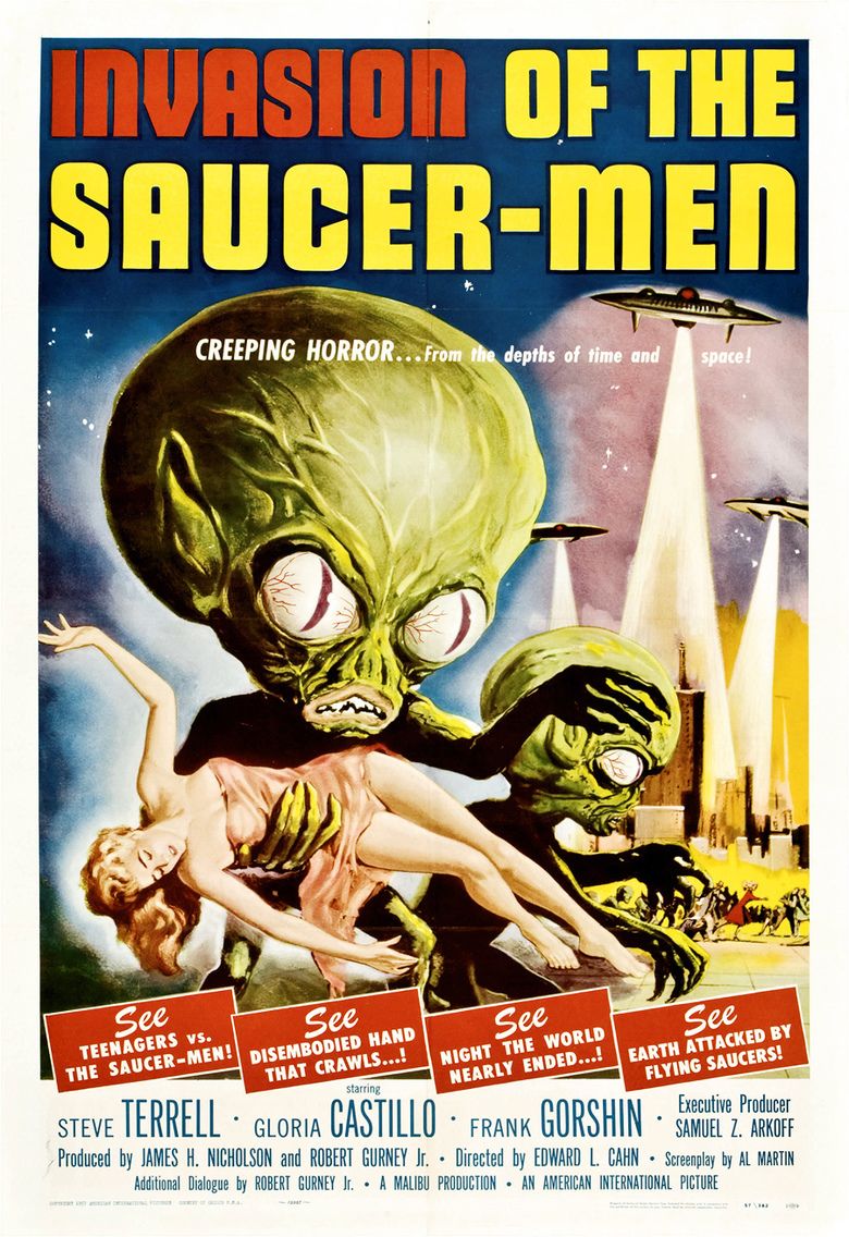 Invasion of the Saucer Men movie poster