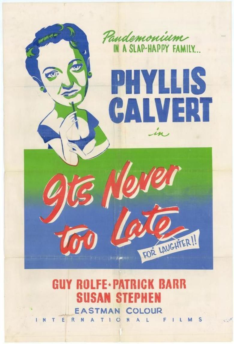 Its Never Too Late (1956 film) movie poster