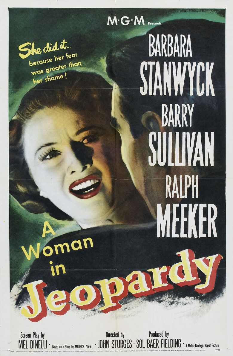 Jeopardy (film) movie poster