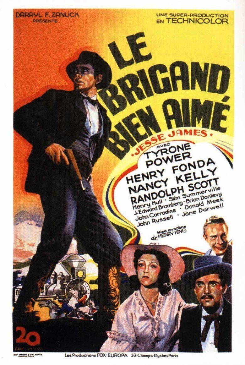 Jesse James (1939 film) movie poster