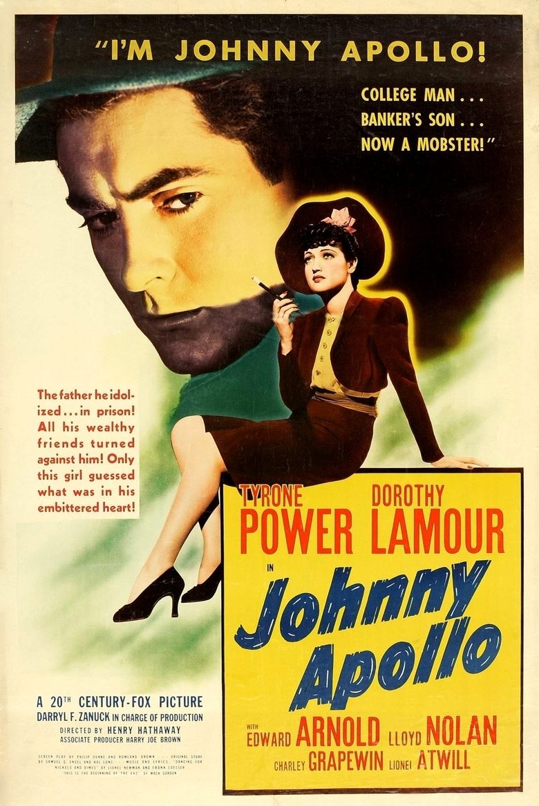 Johnny Apollo (film) movie poster