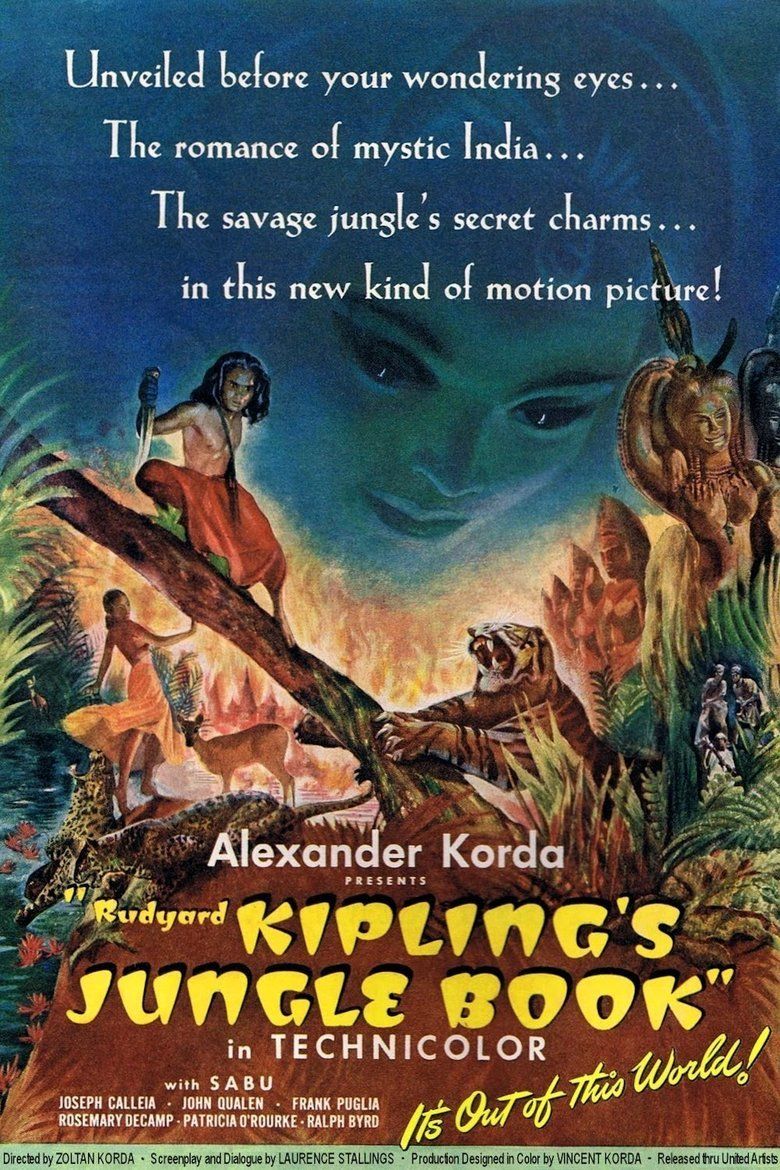 Jungle Book (1942 film) movie poster