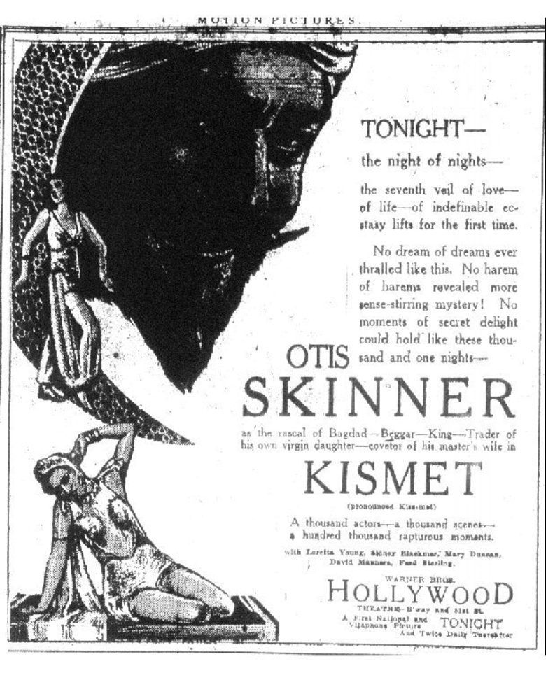 Kismet (1930 film) movie poster