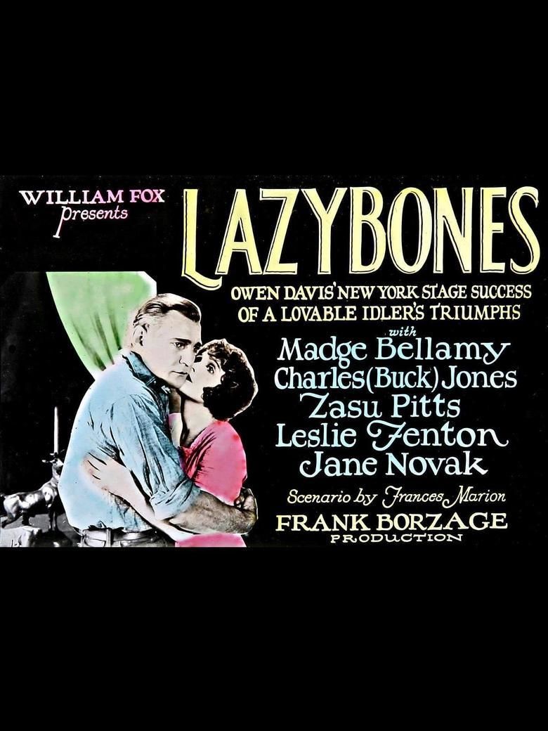 Lazybones (1925 film) movie poster