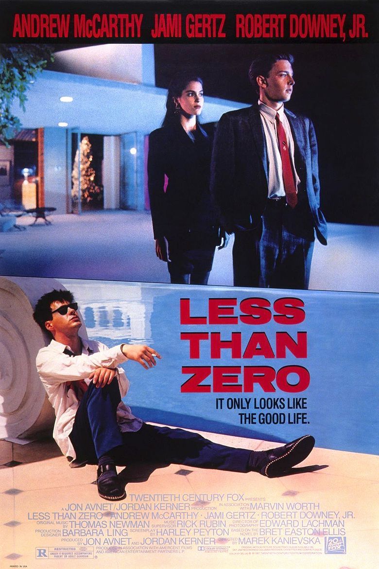 Less Than Zero (film) movie poster