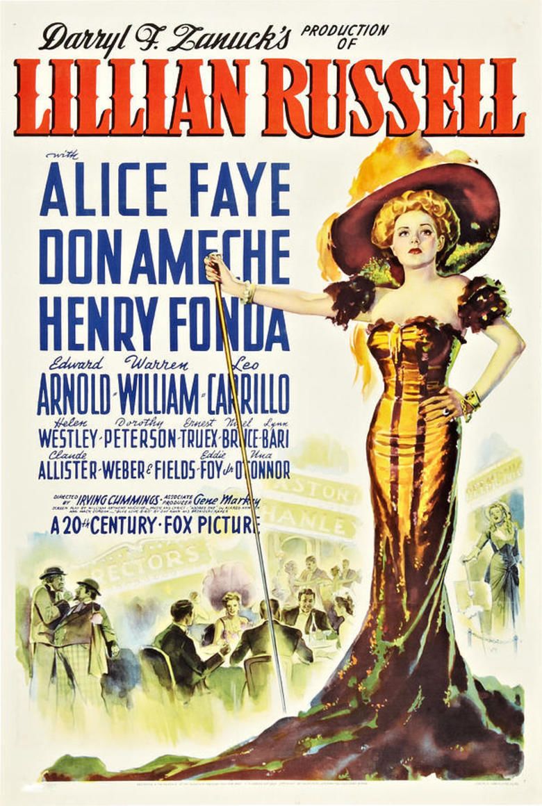 Lillian Russell (film) movie poster