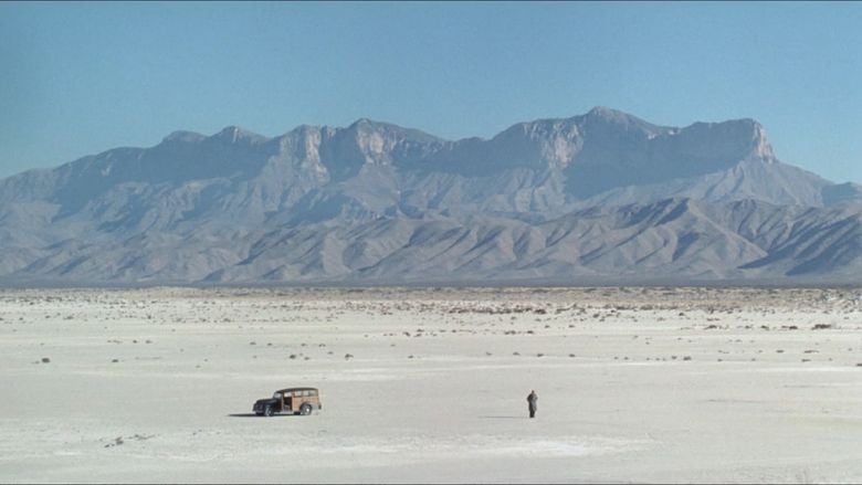 A desert and mountain scene from Lolita, 1997.