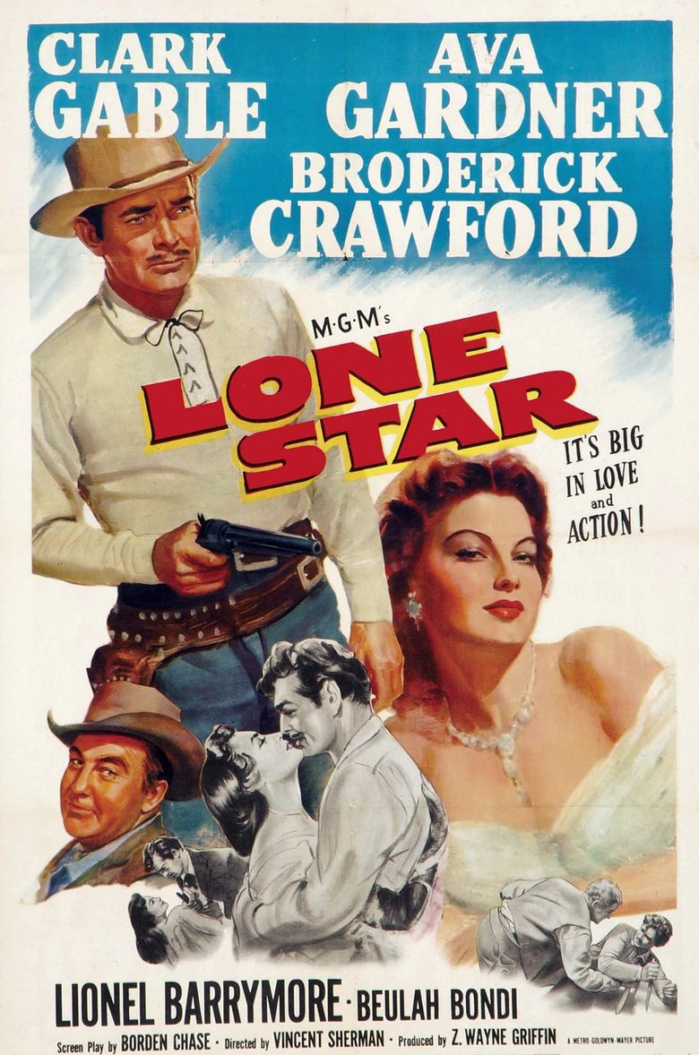 Lone Star (1952 film) movie poster