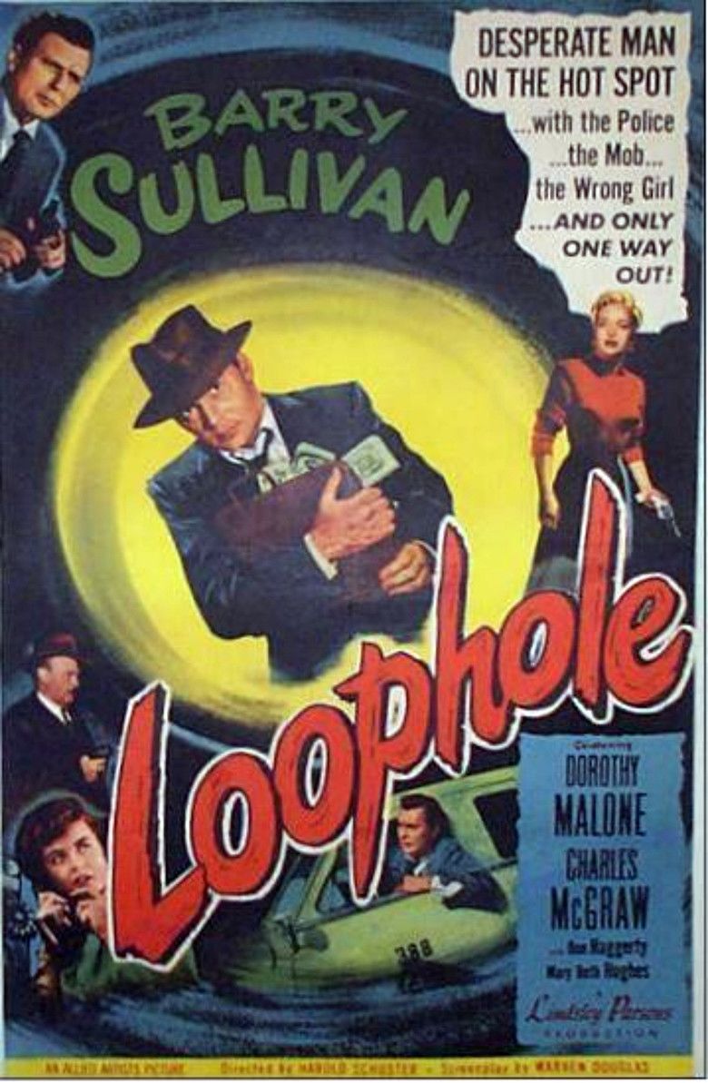 Loophole (1954 film) movie poster