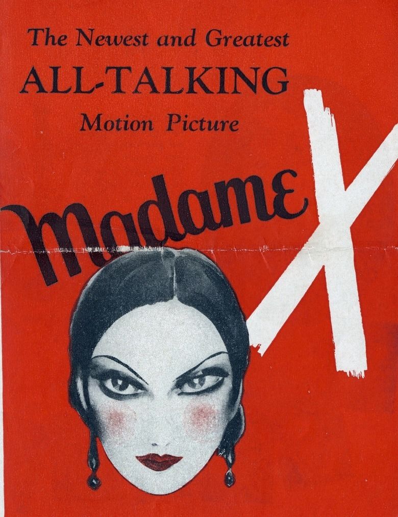 Madame X (1929 film) movie poster