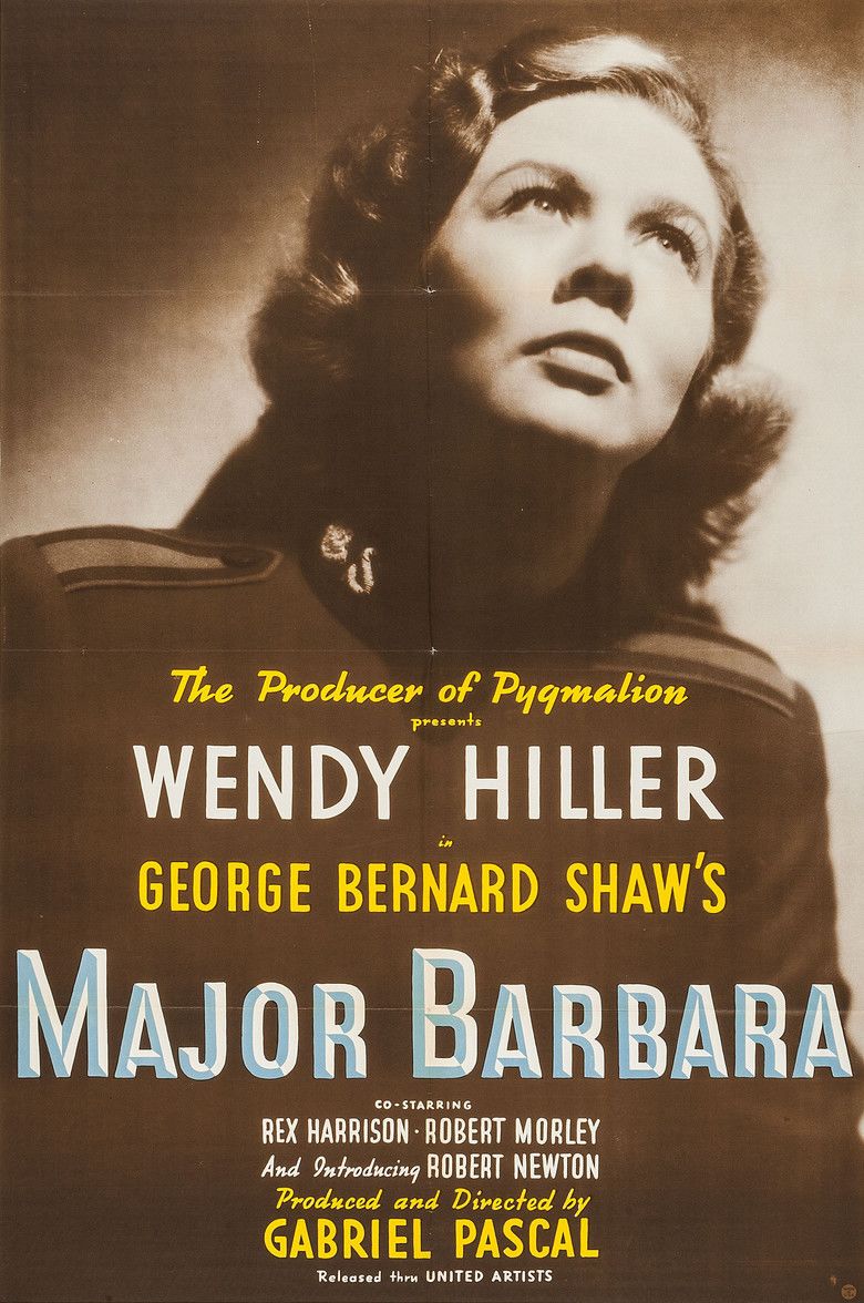 Major Barbara (film) movie poster