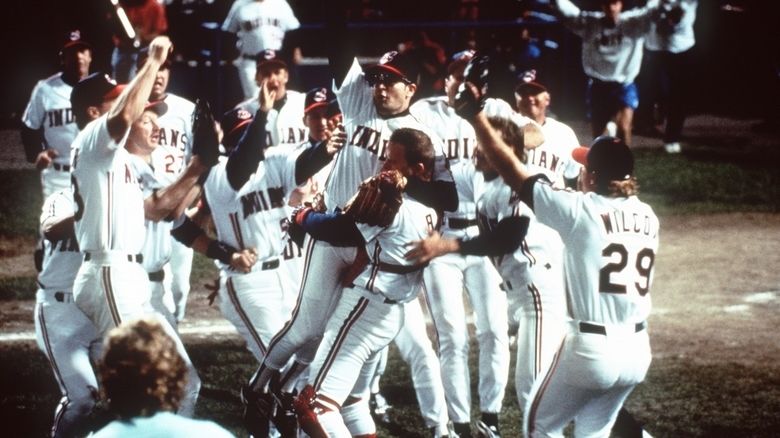 Film Still from Major League II Tom Berenger, Charlie Sheen, Corbin  Bernsen © 1994 Morgan Creek Photo Credit: Van Redin File Reference #  31129273THA For Editorial Use Only - All Rights Reserved Stock Photo - Alamy