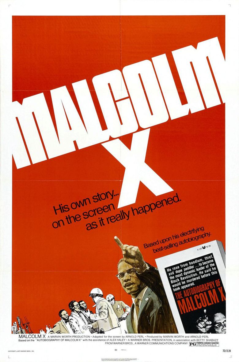 Malcolm X (1972 film) movie poster