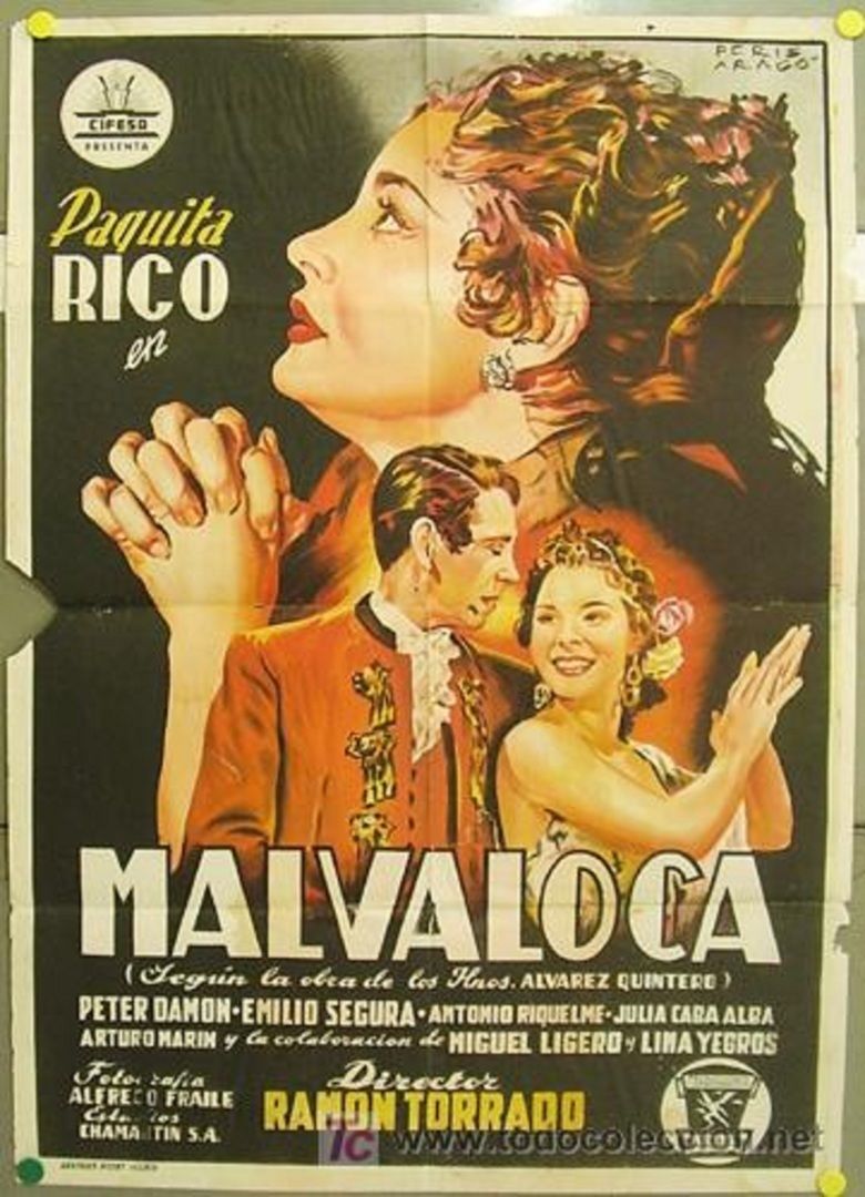Malvaloca (1954 film) movie poster