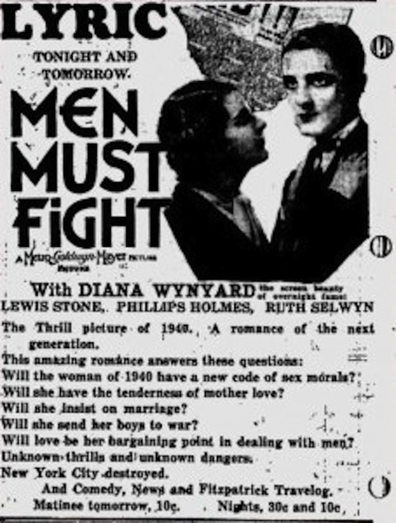Men Must Fight movie poster