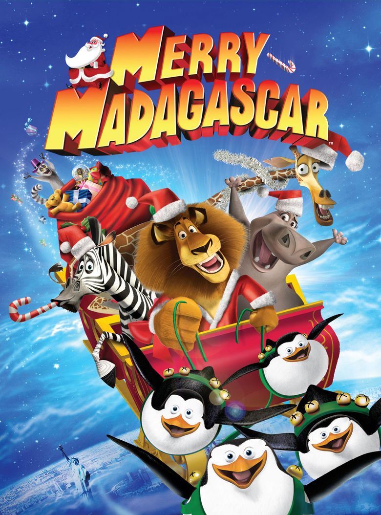 Merry Madagascar movie poster