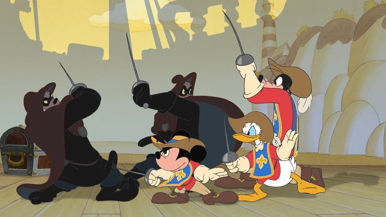 Mickey, Donald, Goofy: The Three Musketeers movie scenes