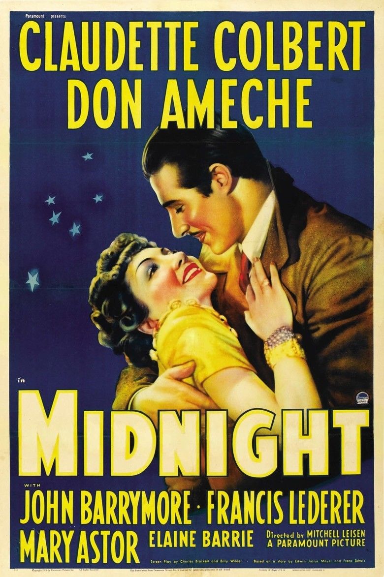 Midnight (1939 film) movie poster