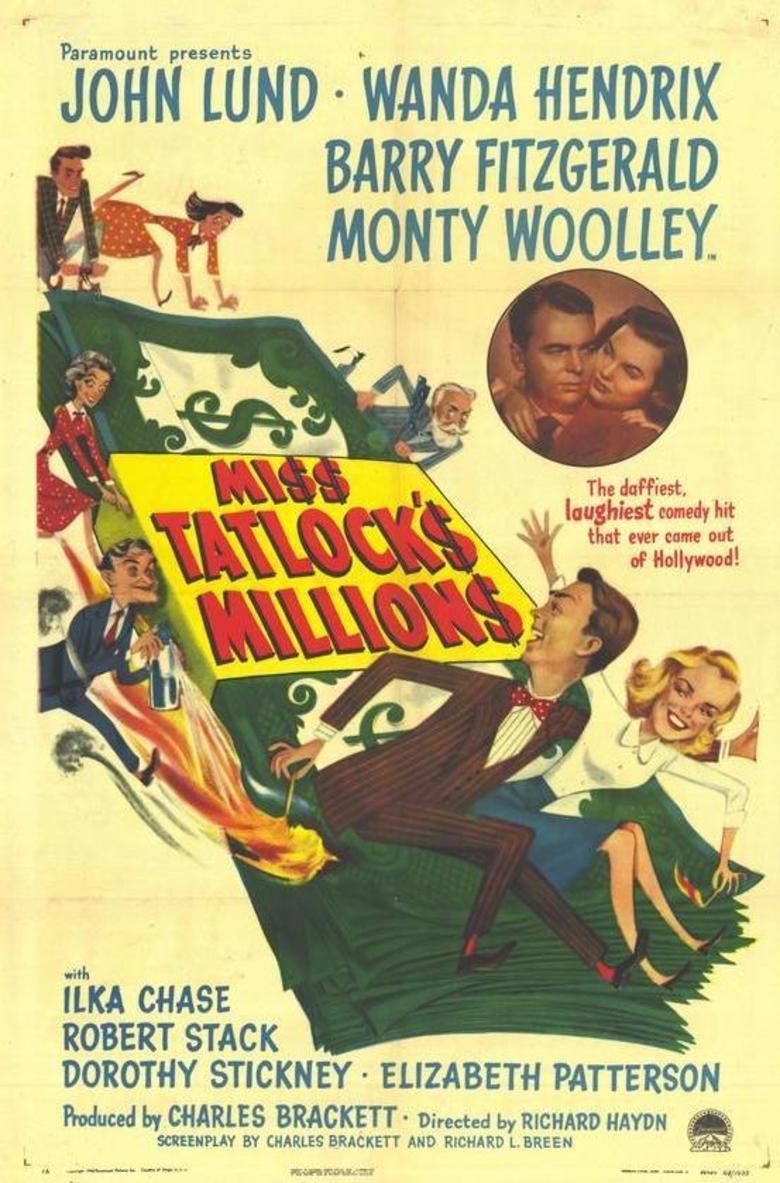 Miss Tatlocks Millions movie poster