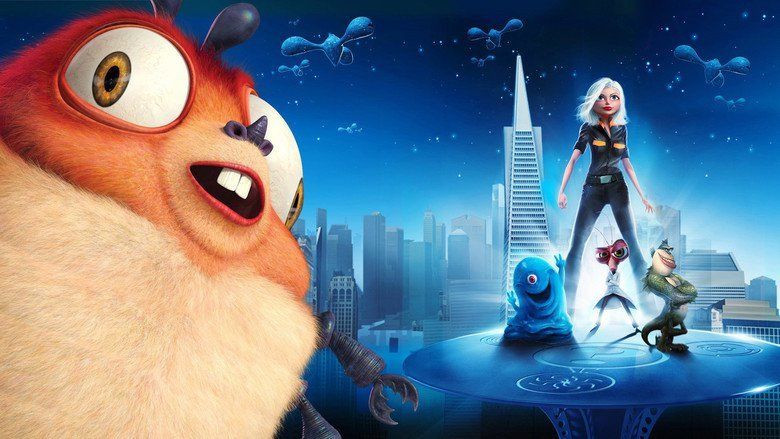 Monsters vs Aliens movie scenes