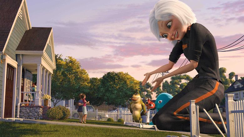 Monsters vs Aliens movie scenes