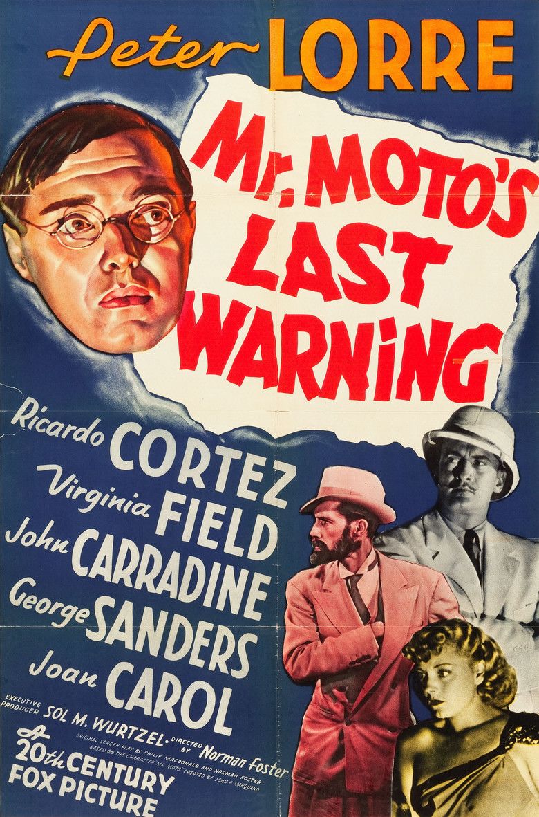 Mr Motos Last Warning movie poster