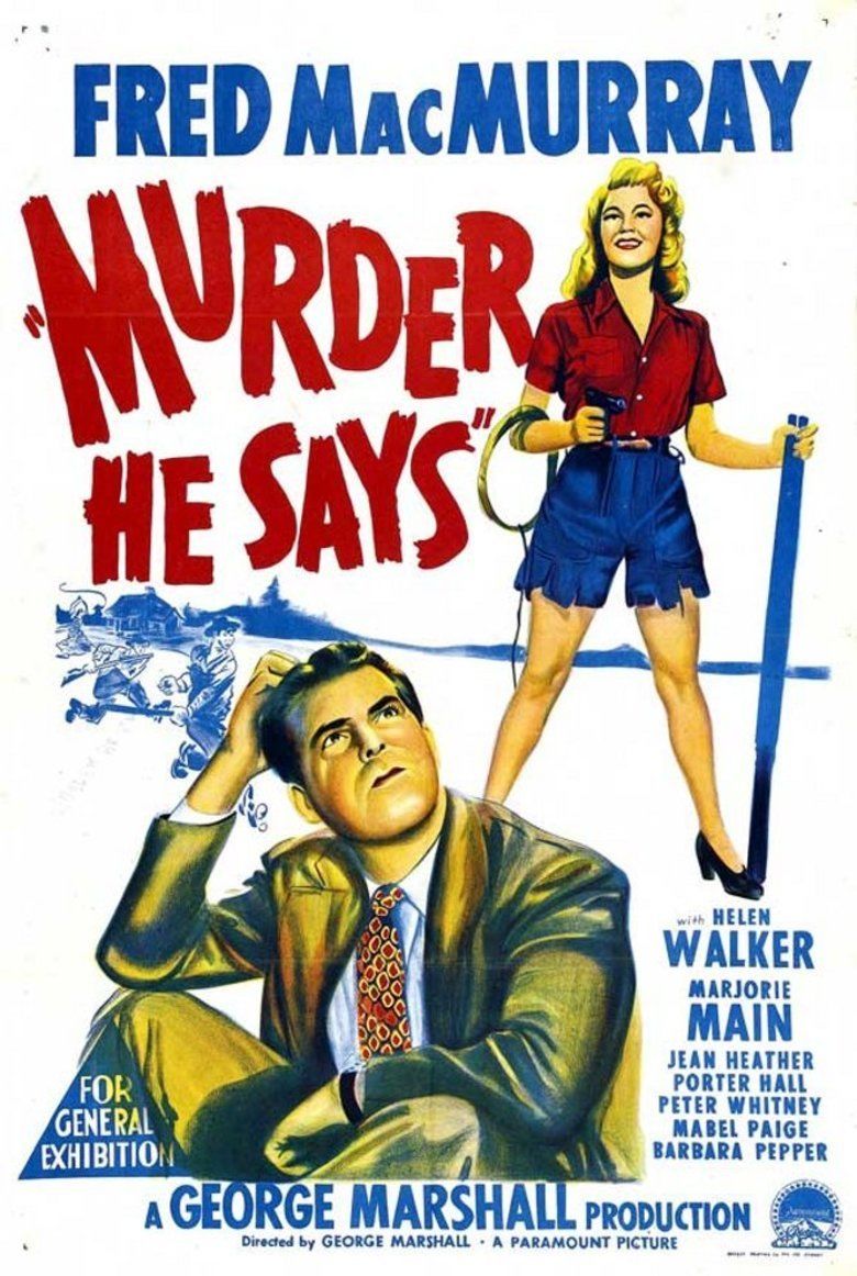 Murder, He Says movie poster