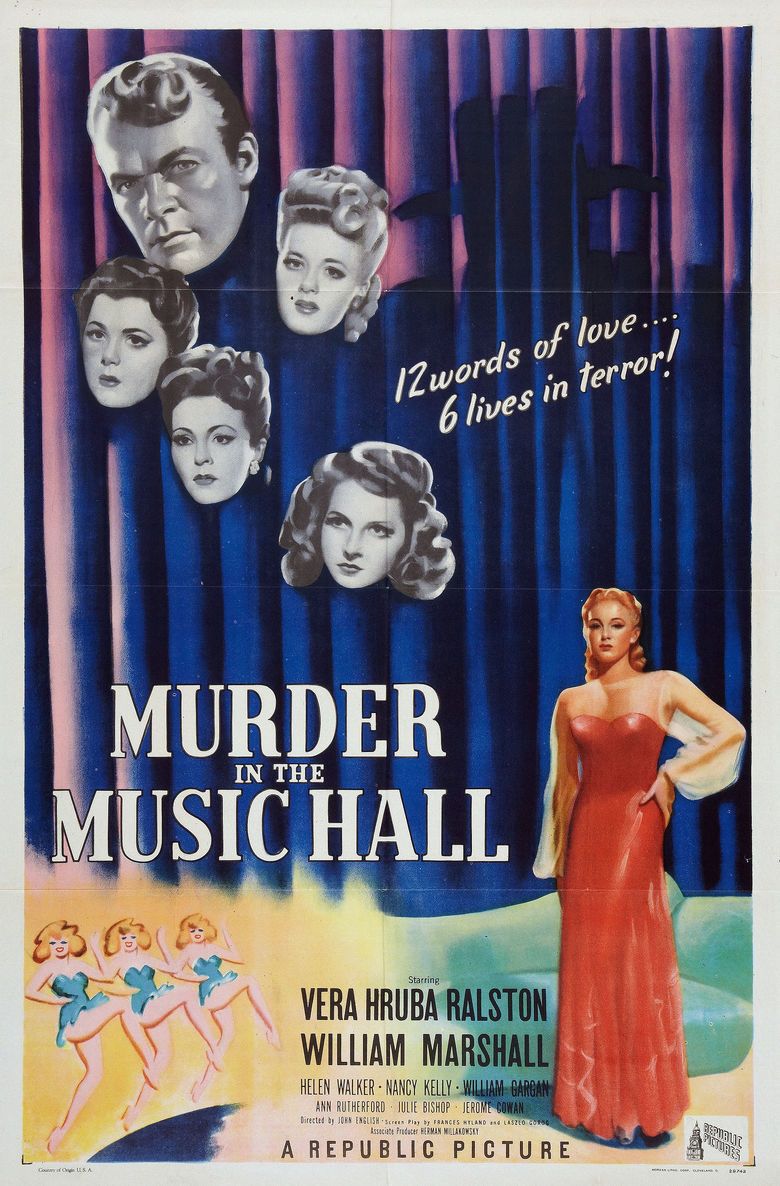 Murder in the Music Hall movie poster