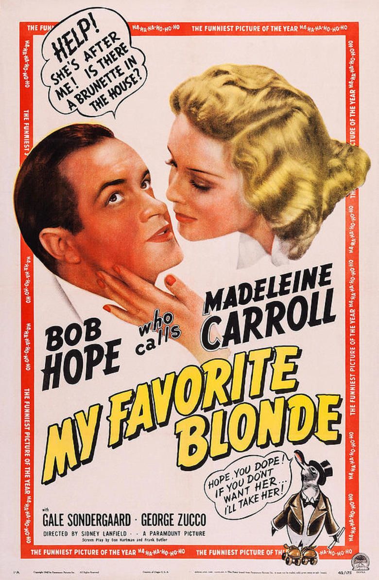 My Favorite Blonde movie poster