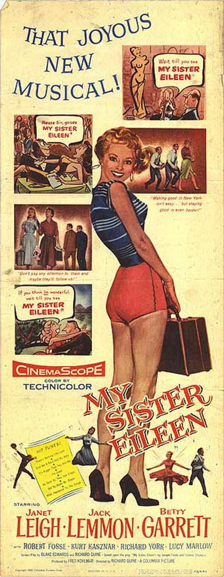 My Sister Eileen (1955 film) movie poster