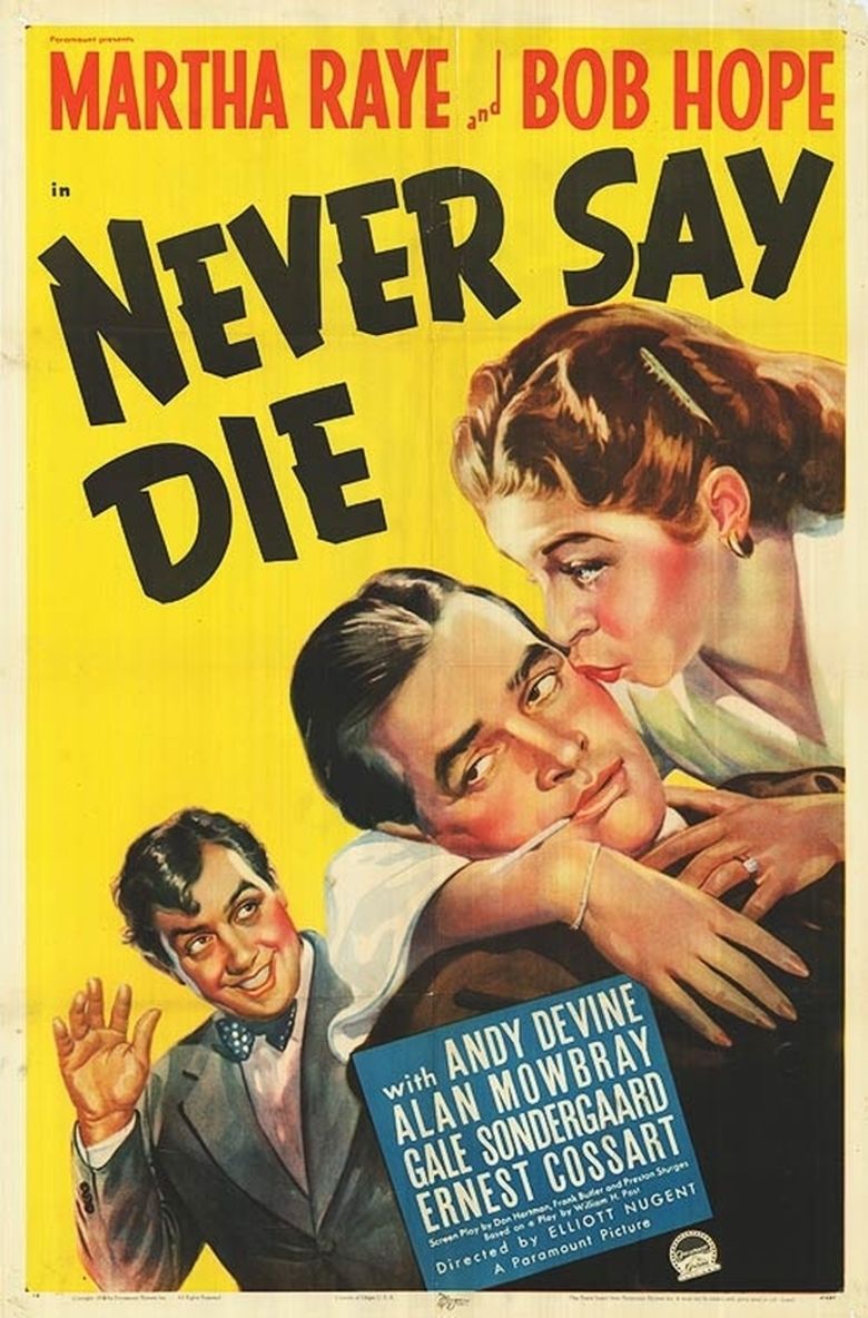 Never Say Die (1939 film) movie poster
