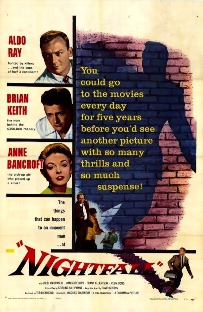 Nightfall (1957 film) movie poster