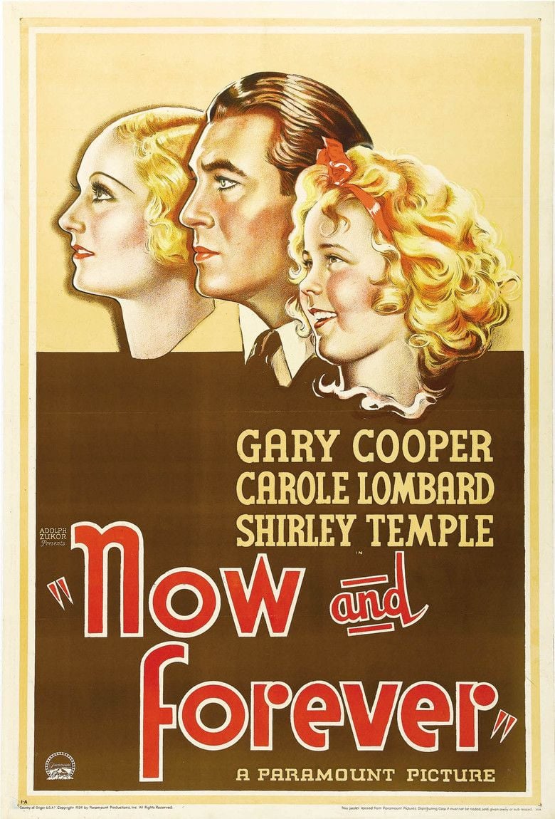 Now and Forever (1934 film) movie poster